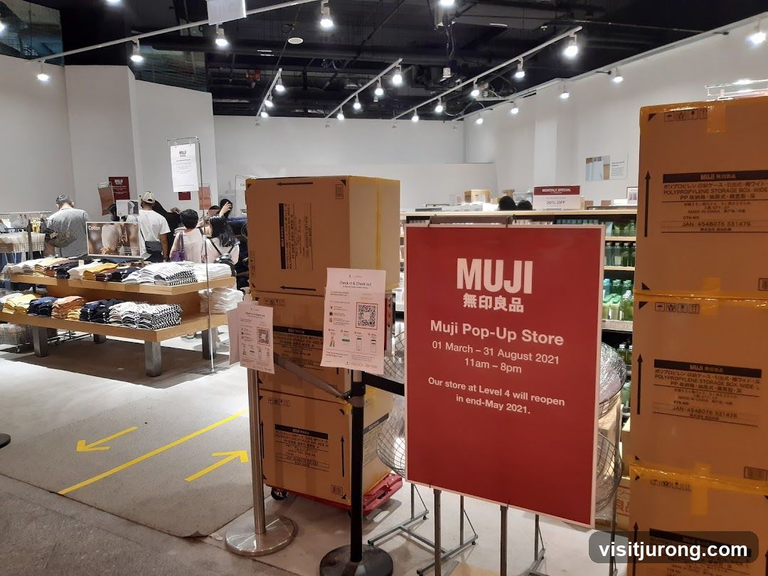 Muji Pop-Up Store Sign