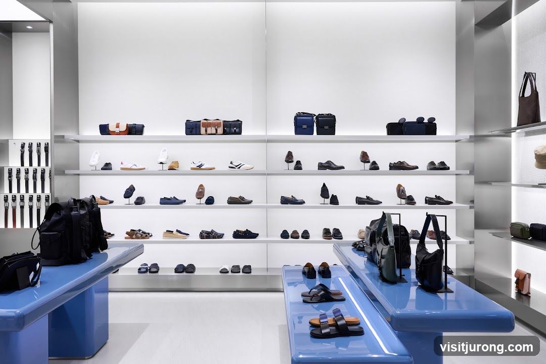 Store Interior with Shoes and Bags