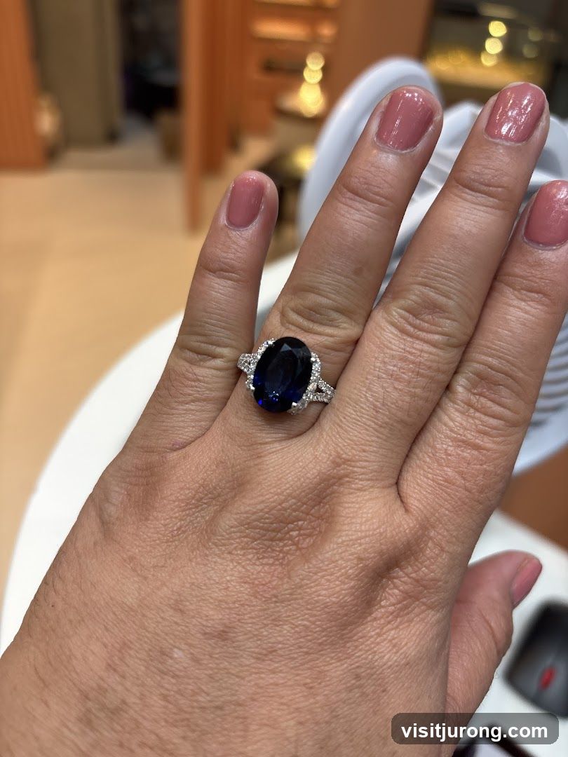 Diamond and Sapphire Ring