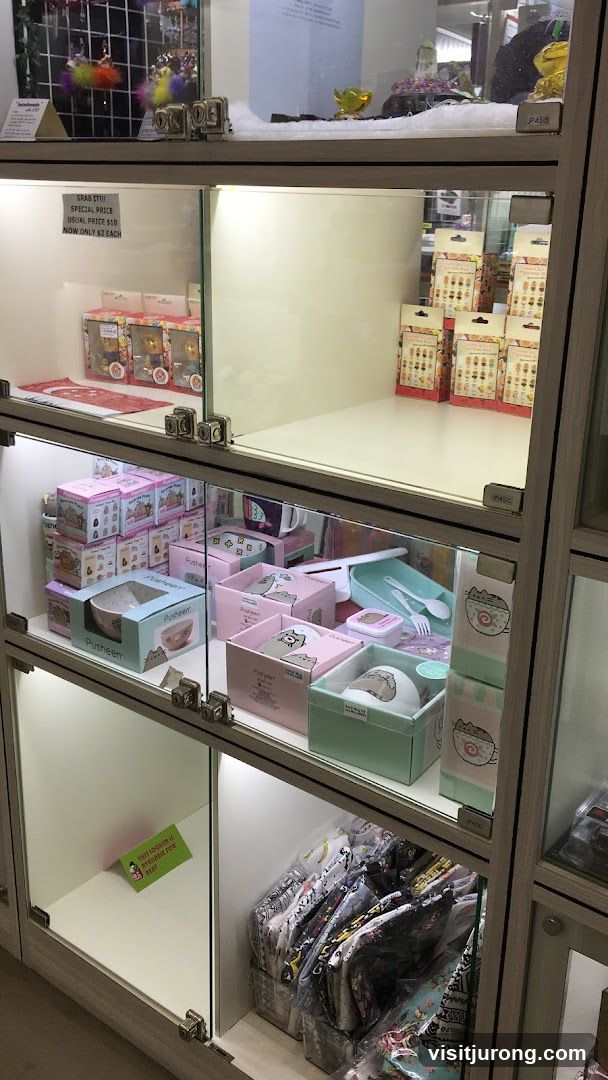 Display Case with Merchandise
