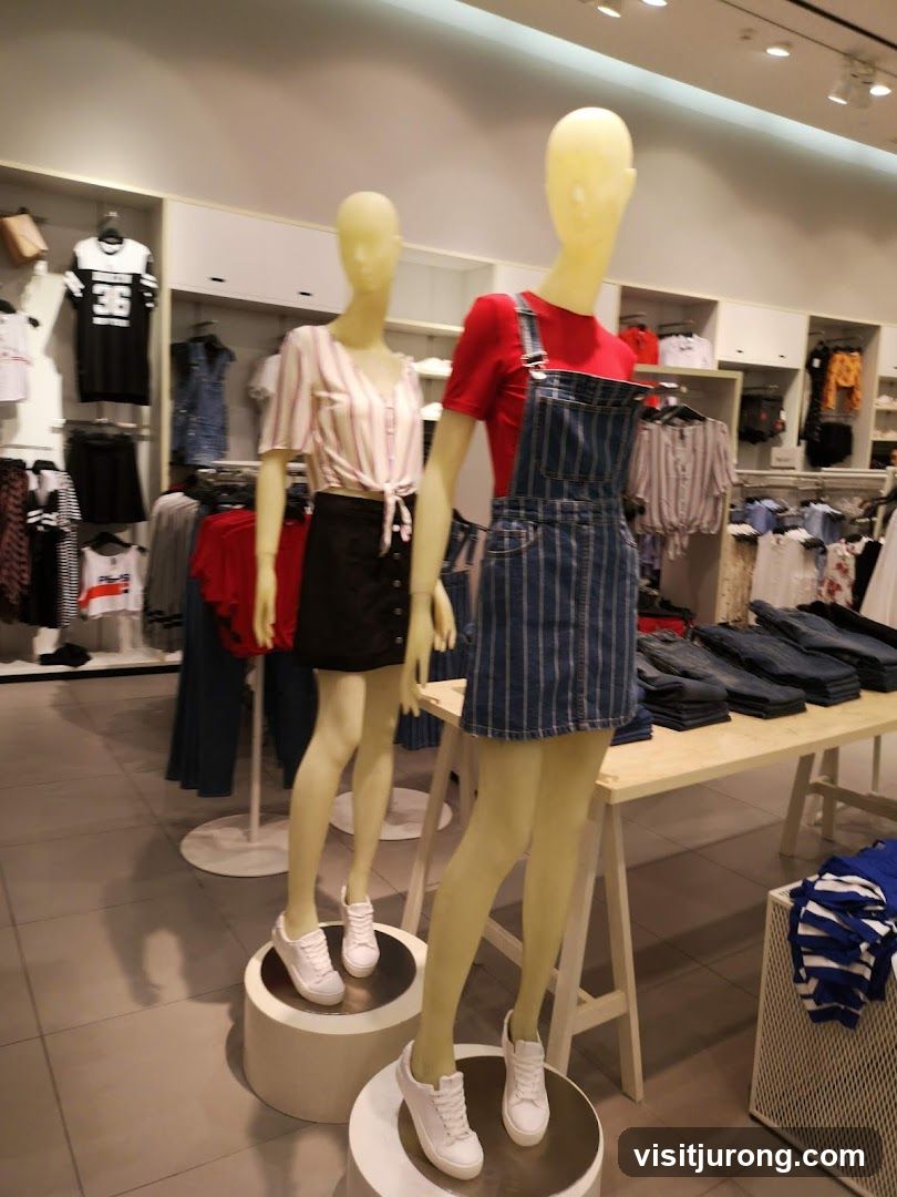 Mannequins in a clothing store