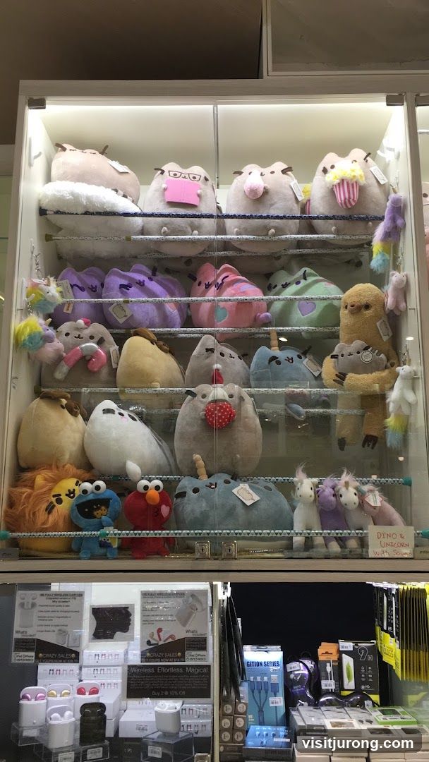 Plush Toys and Electronics Display