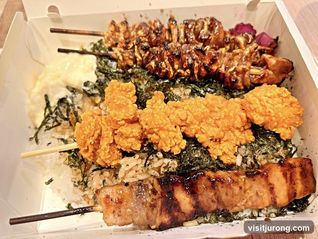 Skewers and Rice Bowl
