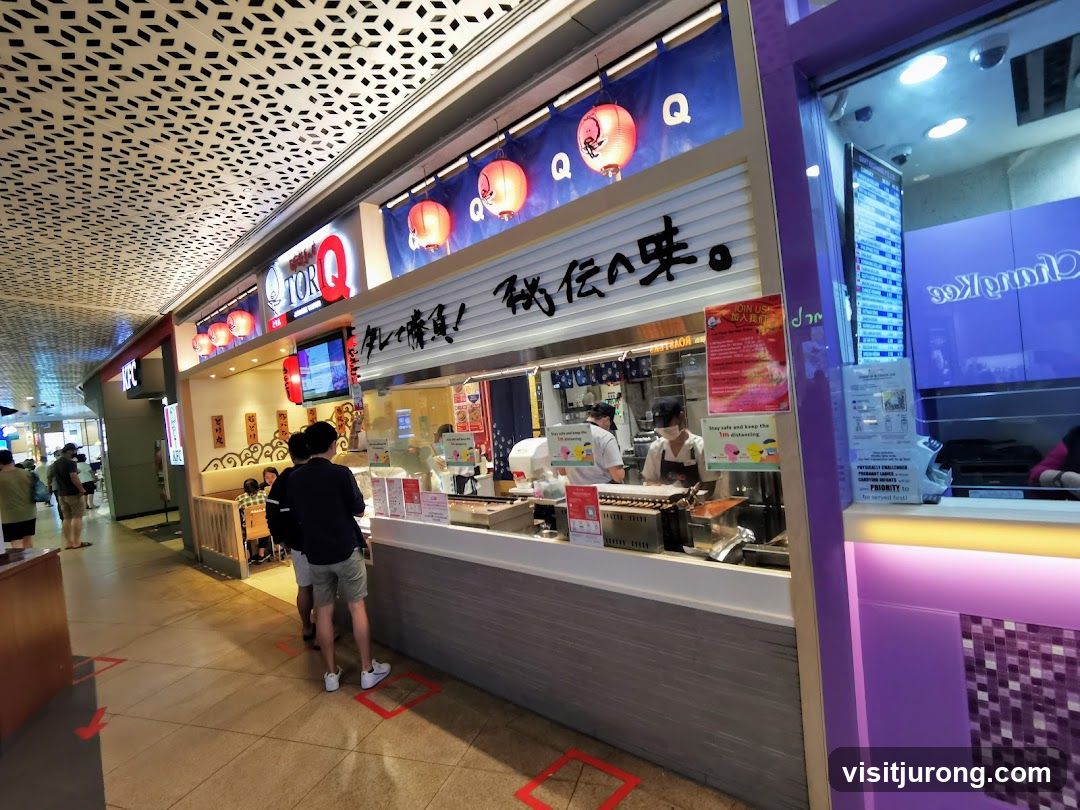 Food Stall with Japanese Signage