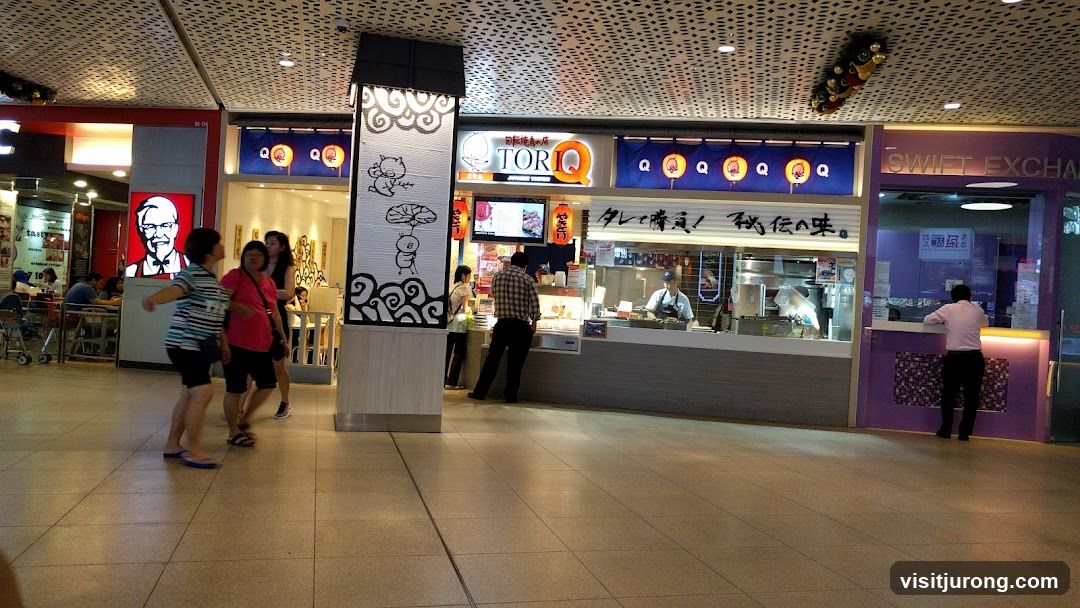 Food court with multiple eateries