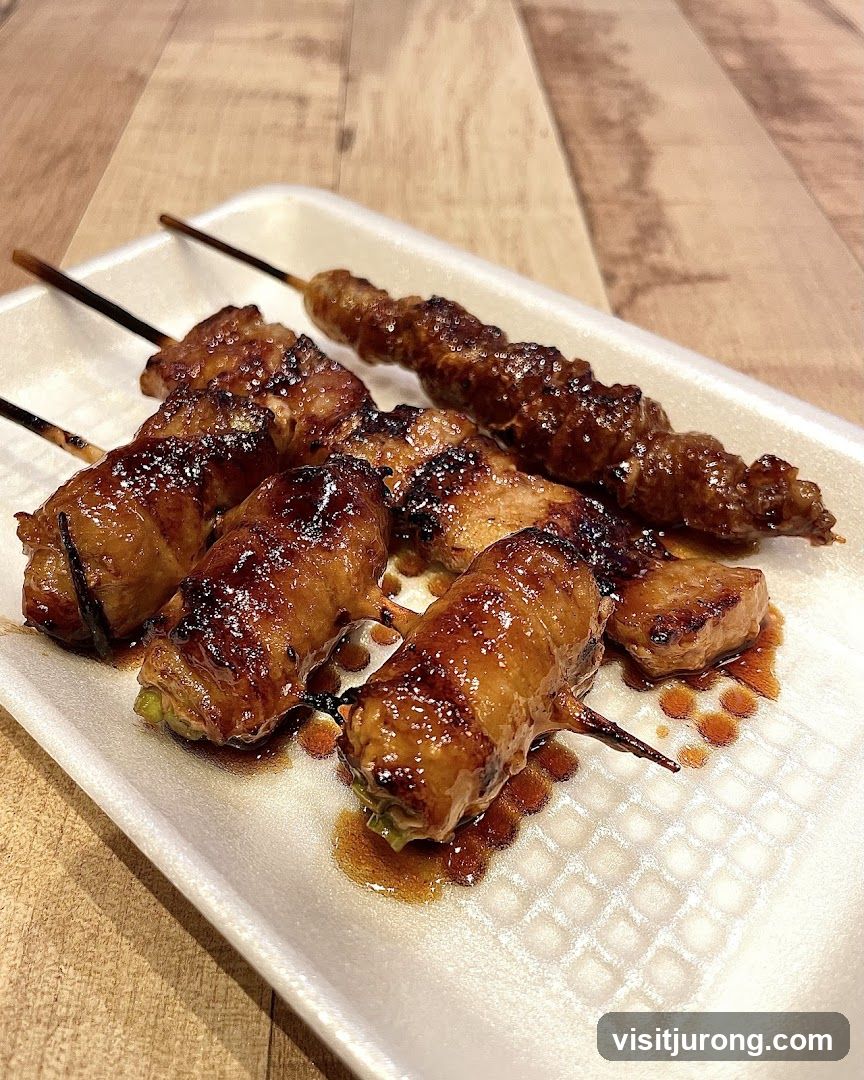Skewers with Glazed Meat