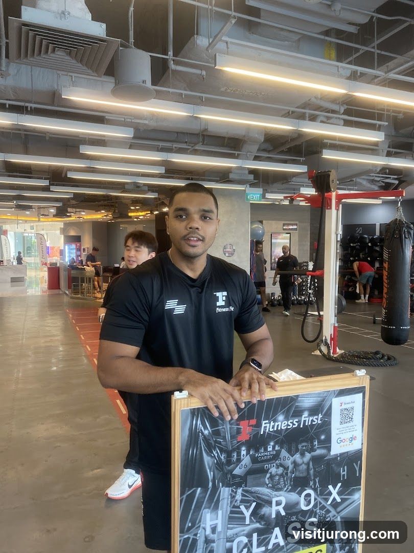 Fitness Instructor with HYROX Class Poster