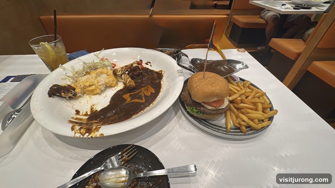 Partially Eaten Meal on Table