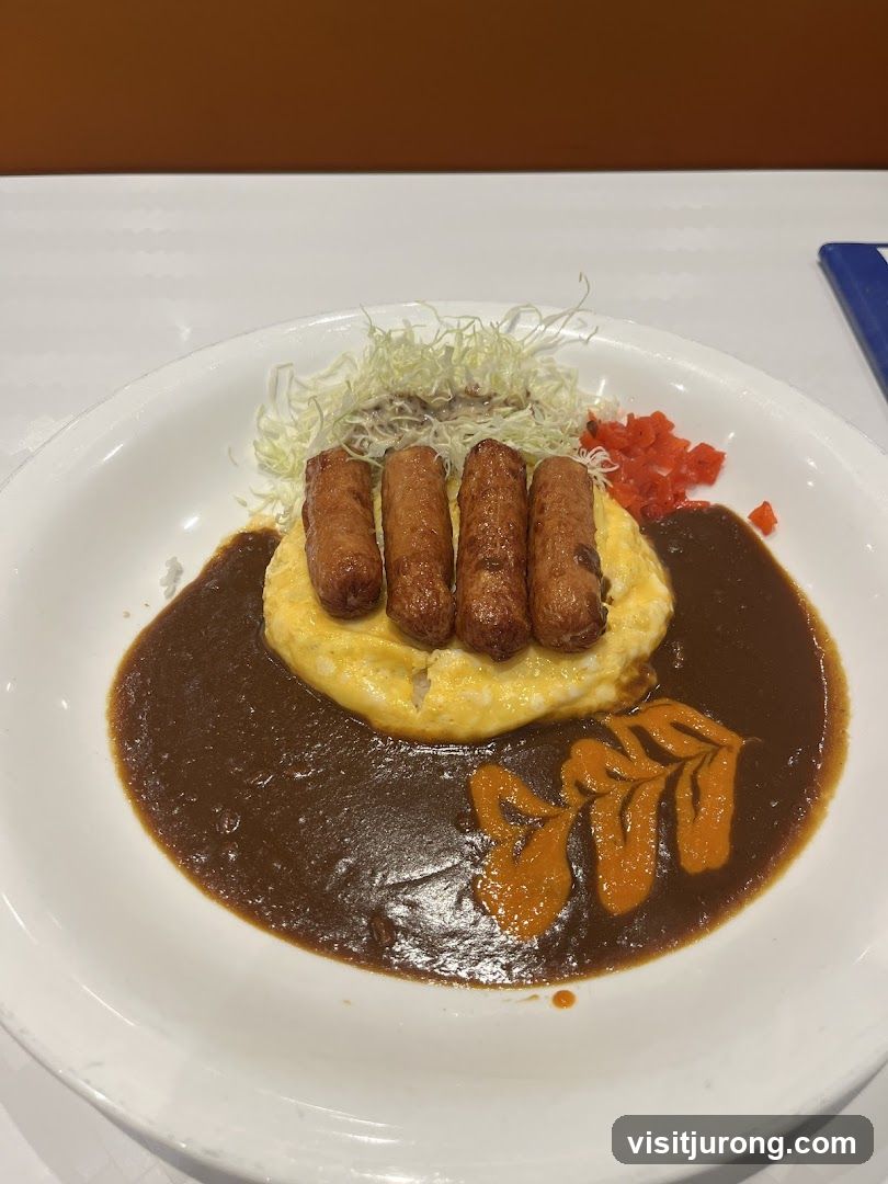 Omurice with Sausages