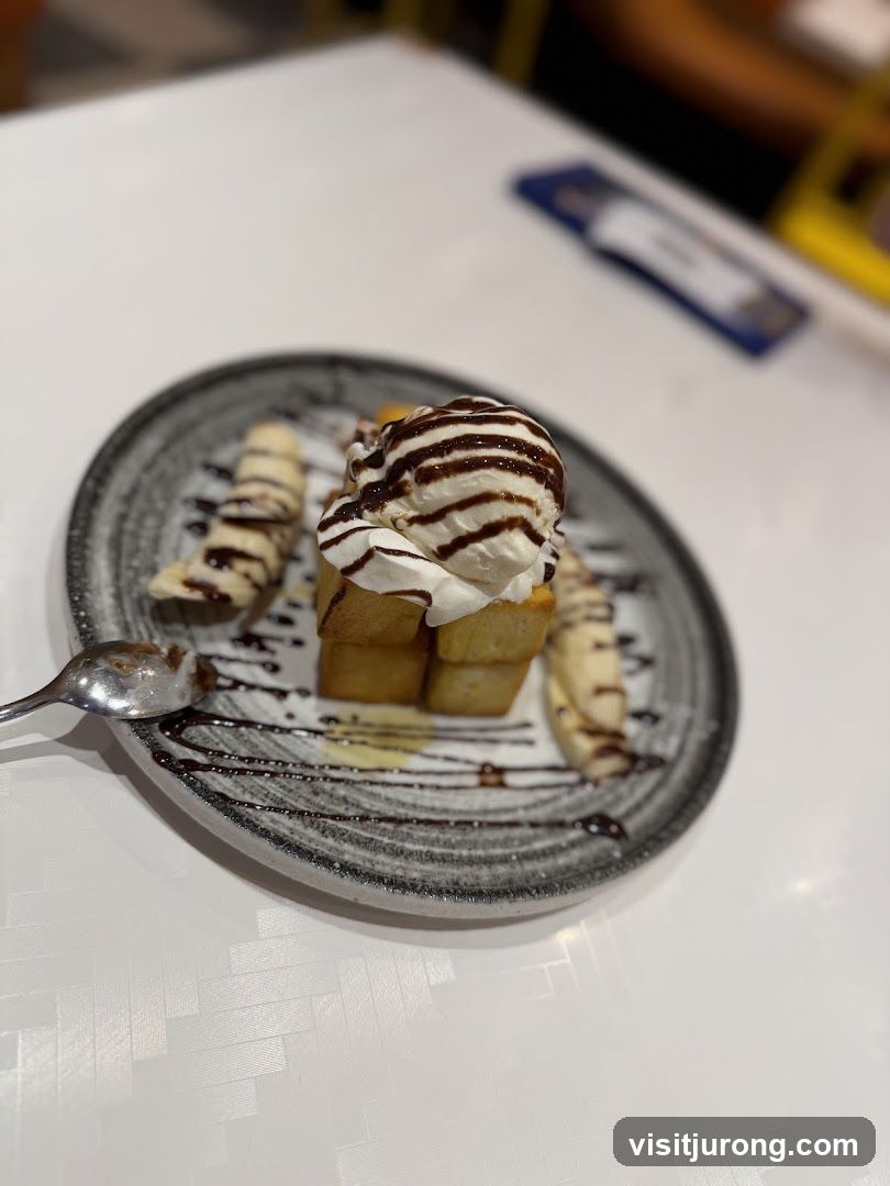 Dessert with Ice Cream and Bananas