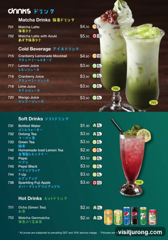 Drinks Menu