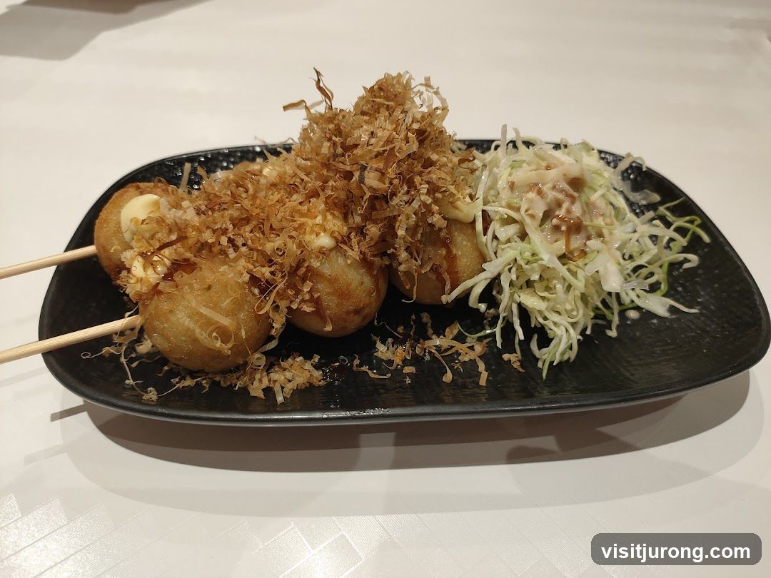 Takoyaki with Salad