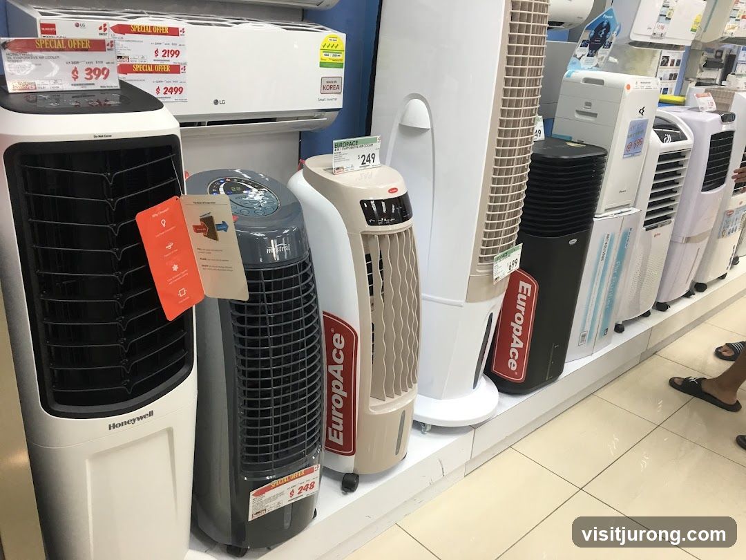 Air Coolers and Air Conditioners Display