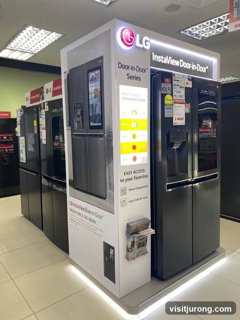 LG InstaView Door-in-Door Refrigerator Display