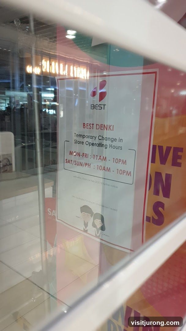 Best Denki Temporary Change in Store Operating Hours Notice