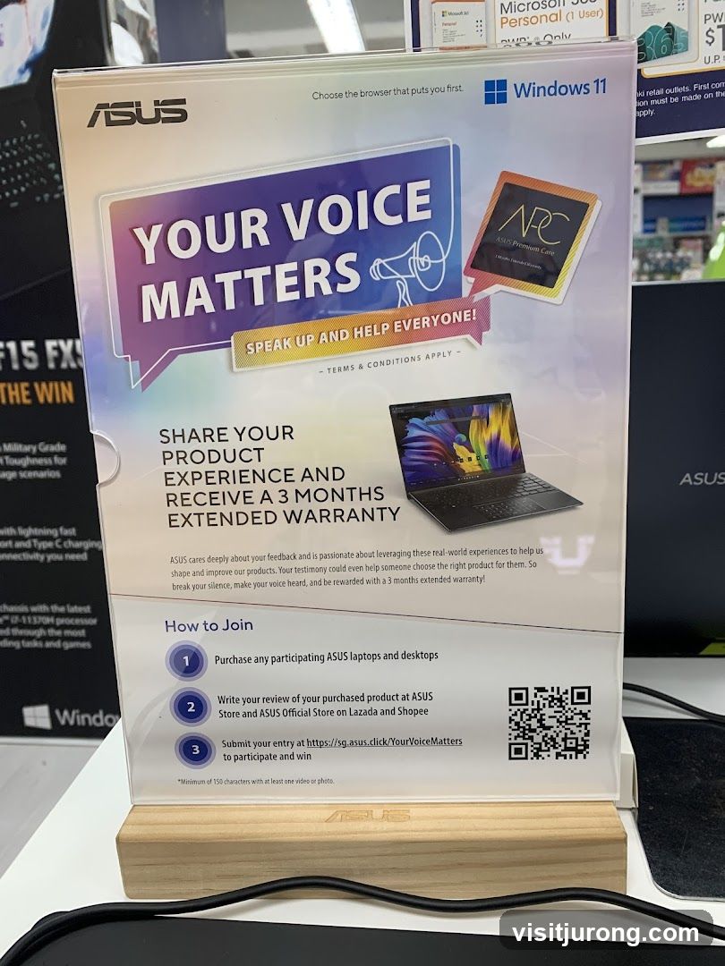 ASUS Your Voice Matters Promotion