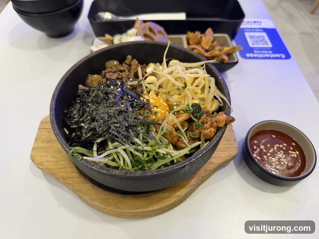Bibimbap with side dish