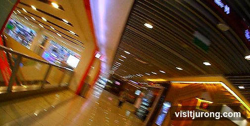 Interior of a shopping mall
