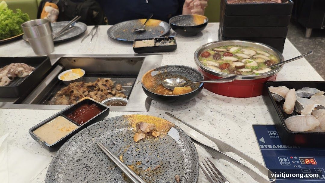 Diners Enjoying a Meal