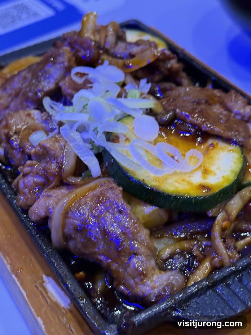 Sizzling Meat Dish