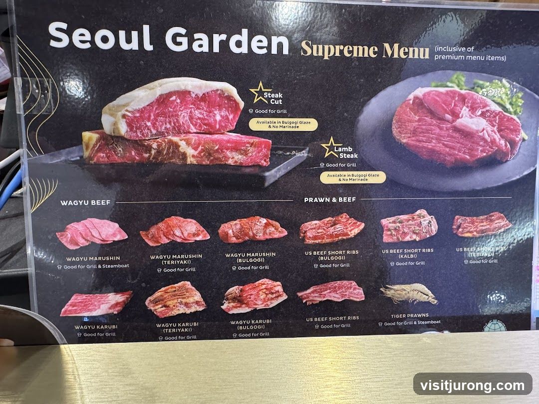 Seoul Garden Supreme Menu