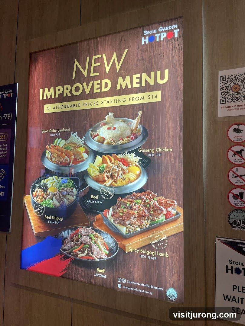Seoul Garden Hot Pot New Improved Menu