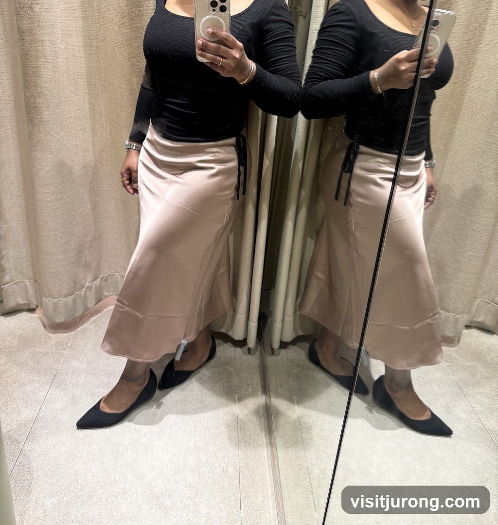 Woman in a fitting room