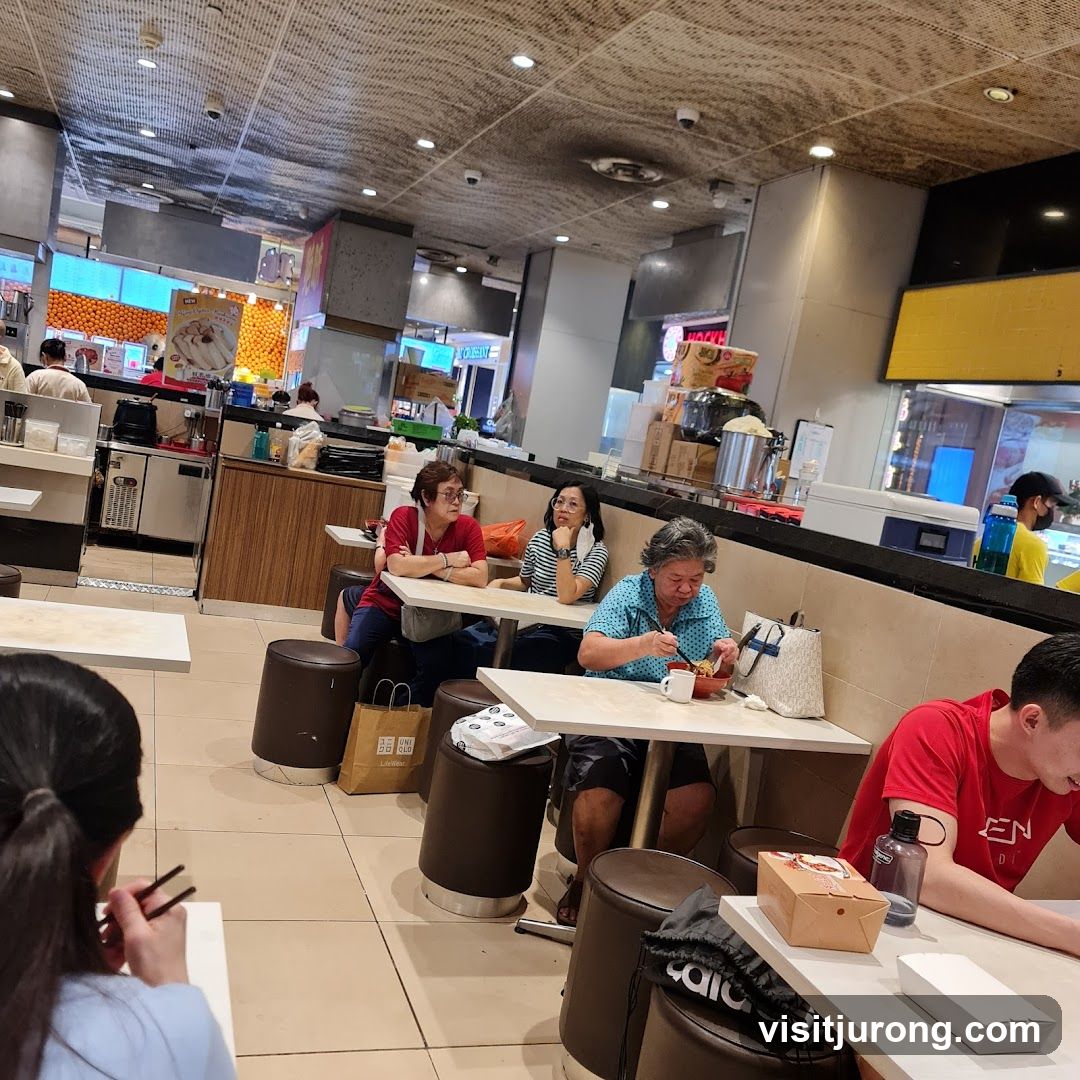 Diners at a Food Court