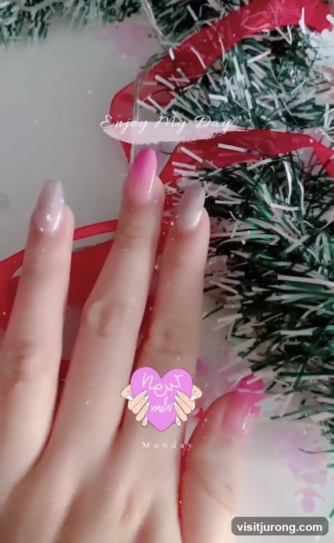 Nails with Festive Decoration