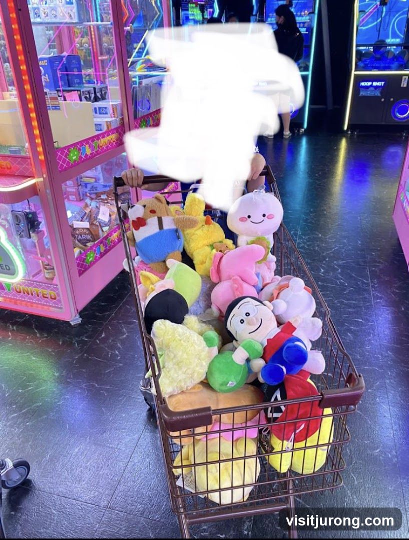 Plush Toys in a Shopping Cart