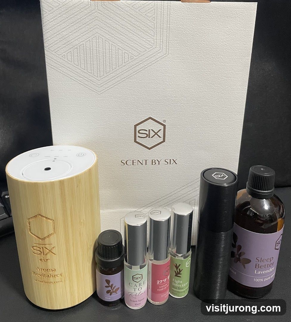 Scent by SIX Aroma Revitalizer and Essential Oils