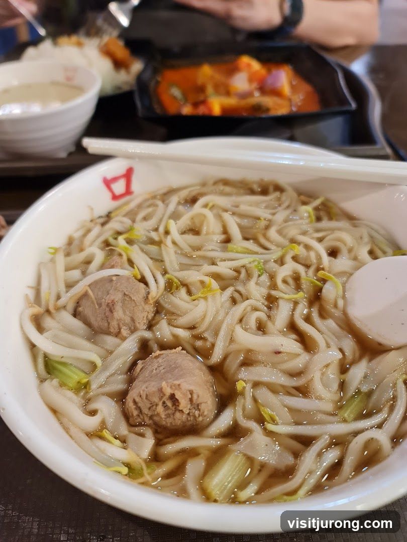 Noodle Soup with Meatballs