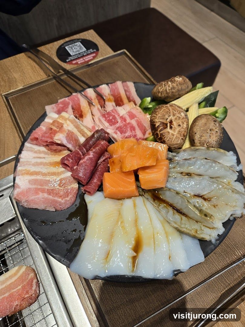 Assorted Raw Meats and Seafood Platter