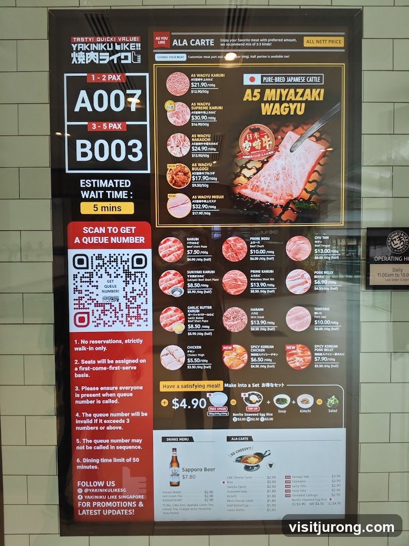 YAKINIKU LIKE! Menu