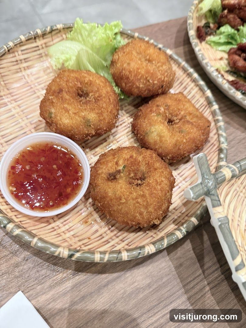 Fried Shrimp Cakes with Dipping Sauce