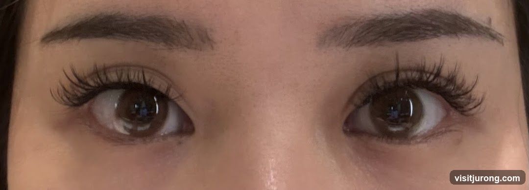 Close-up of Eyes with Eyelash Extensions