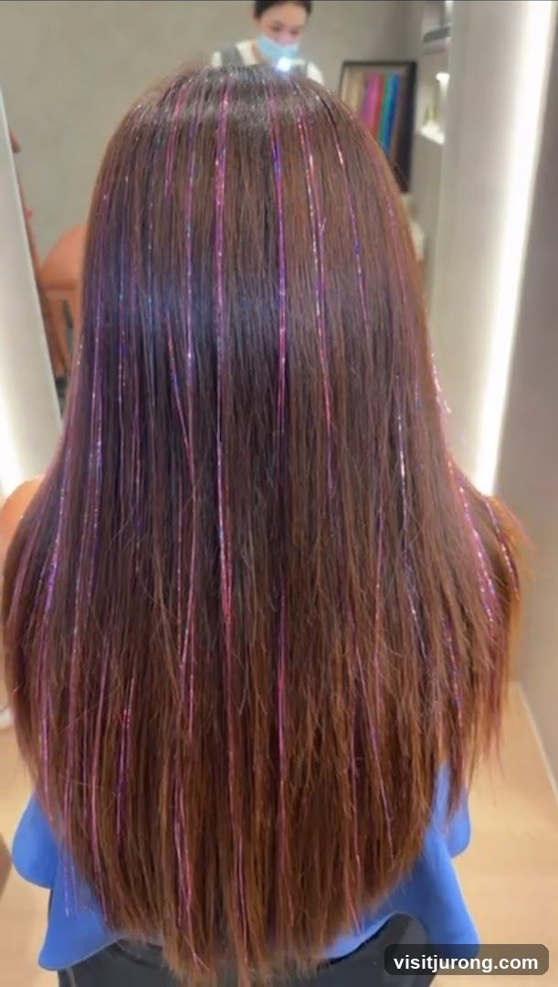 Hair Tinsel Application