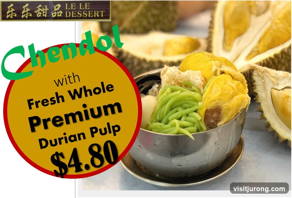 Chendol with Durian Pulp