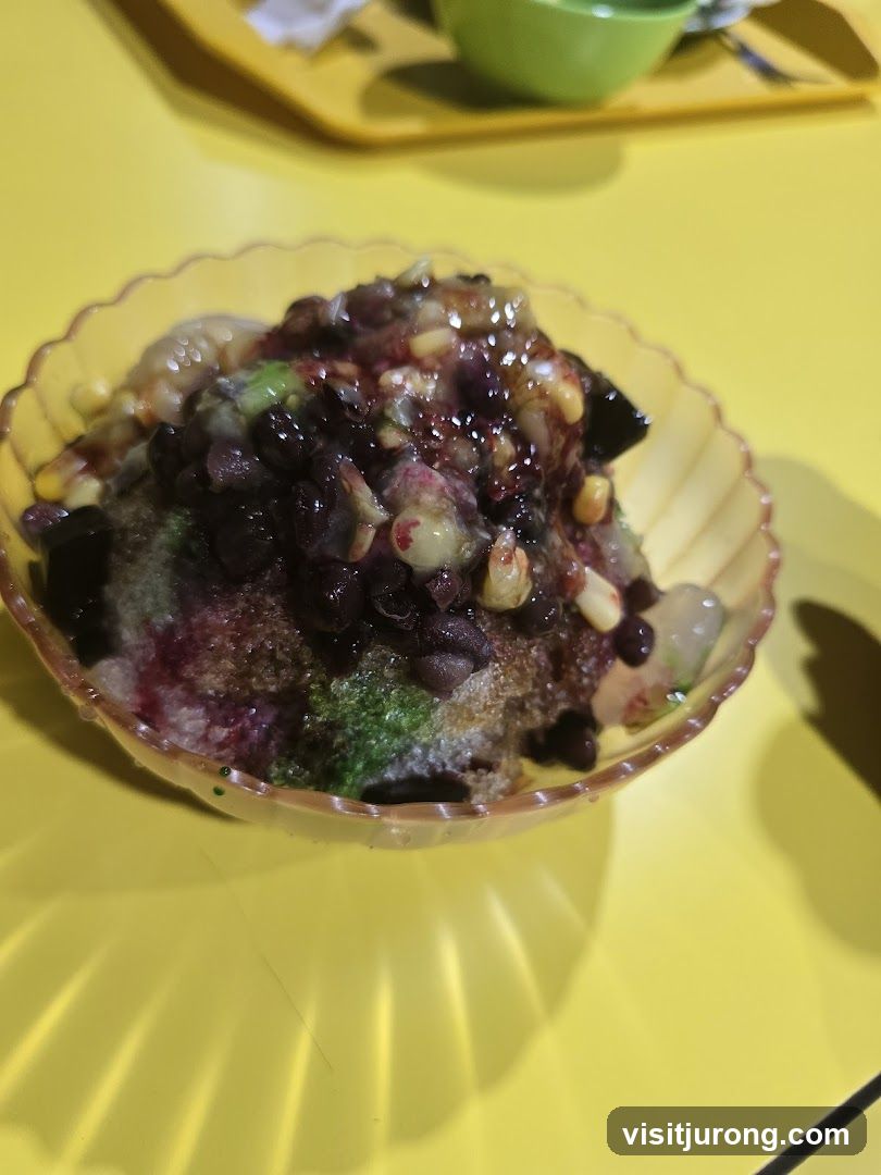 Dessert with toppings