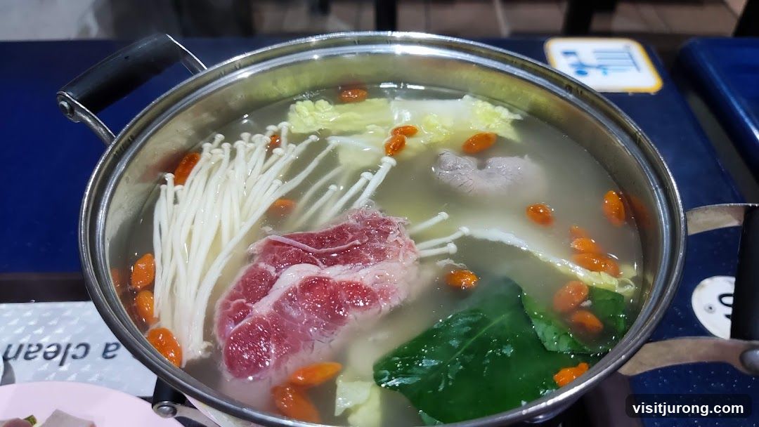 Hot Pot with Meat and Mushrooms