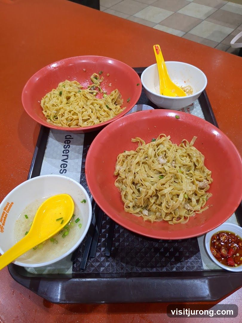 Noodles with Soup and Chili