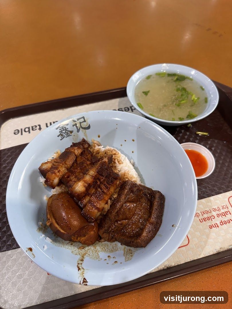 Braised Pork Rice with Soup