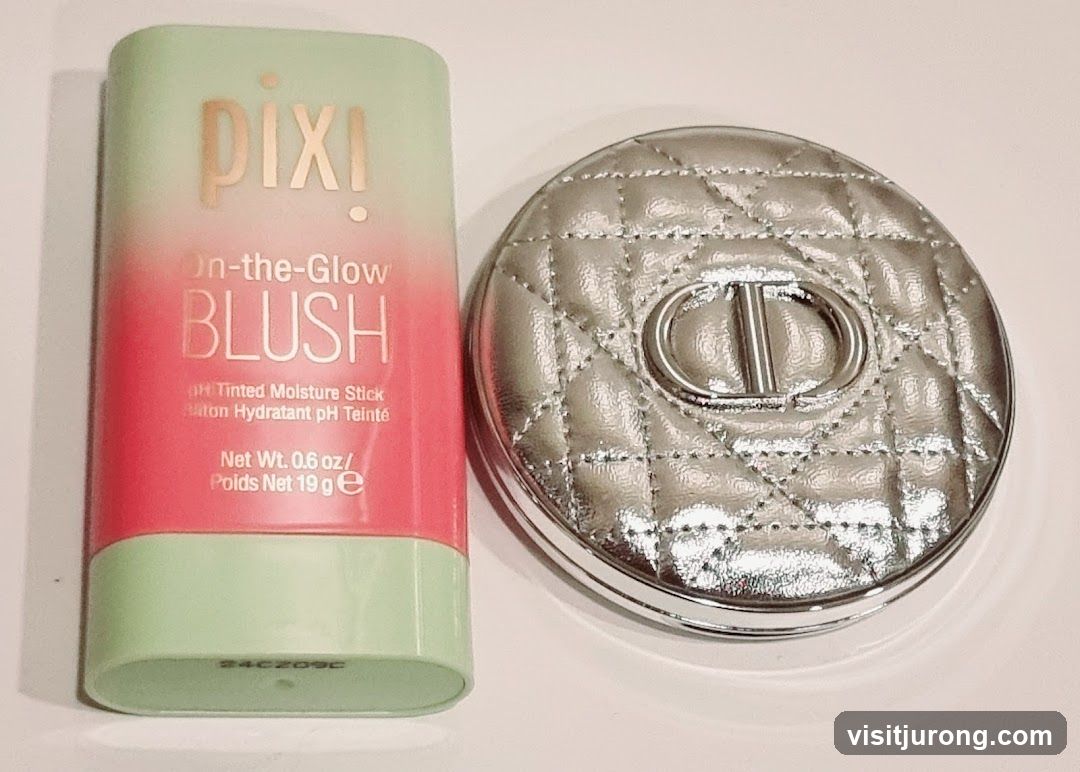 Pixi Blush and Dior Compact