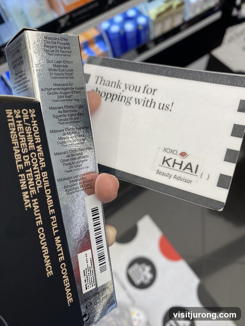 Cosmetic Packaging and Thank You Card