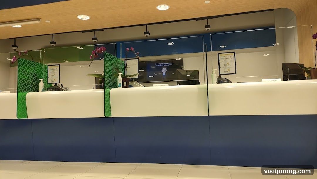 Bank Counter with Digital Display