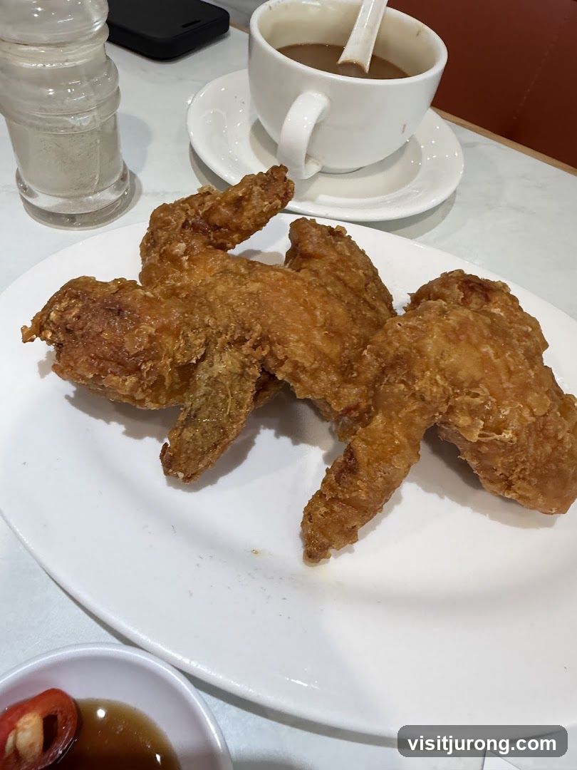 Fried Chicken Wings and Coffee