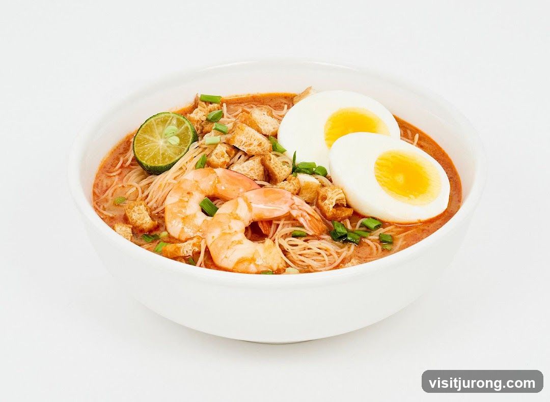 Laksa with Shrimp and Egg