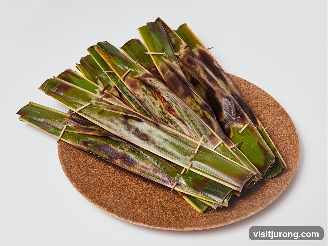 Grilled Food Wrapped in Leaves