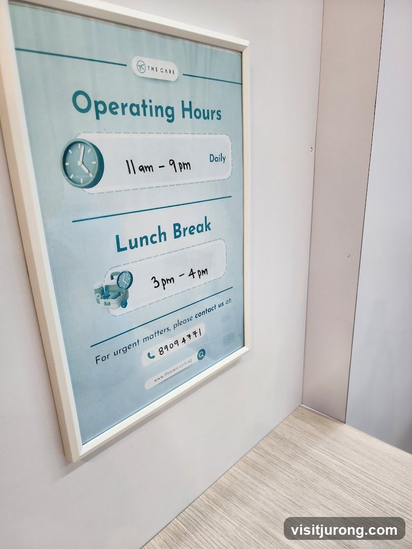 Operating Hours Sign