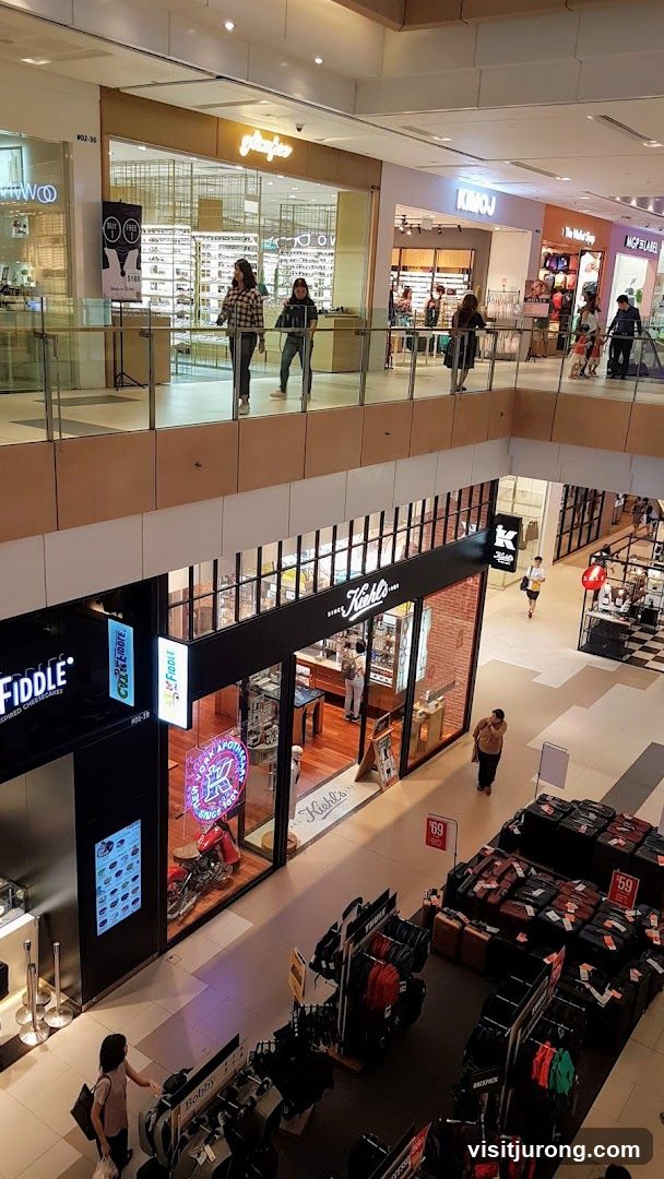 Mall Interior with Various Shops